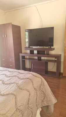 Dormitorio de la Cabaña Yenny Azolas en el pueblo de Puclaro, cerca del Embalse Puclaro